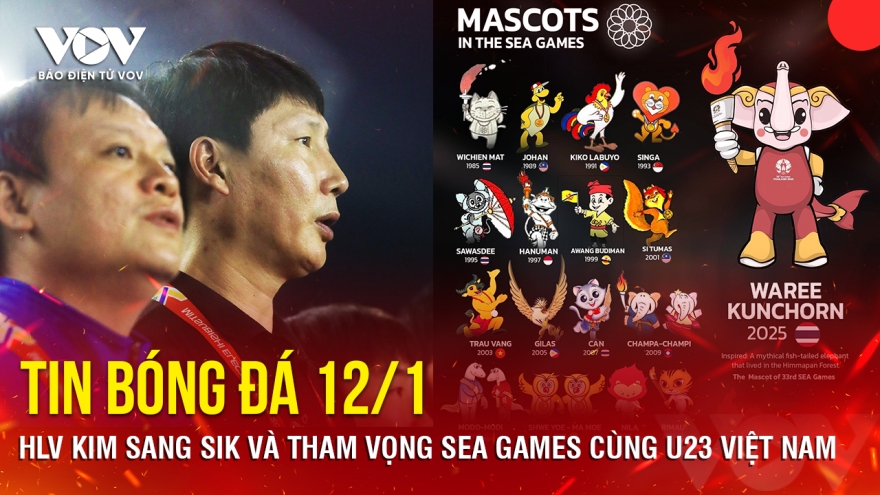 Tin bóng đá 12/1: HLV Kim Sang Sik và tham vọng SEA Games cùng U23 Việt Nam